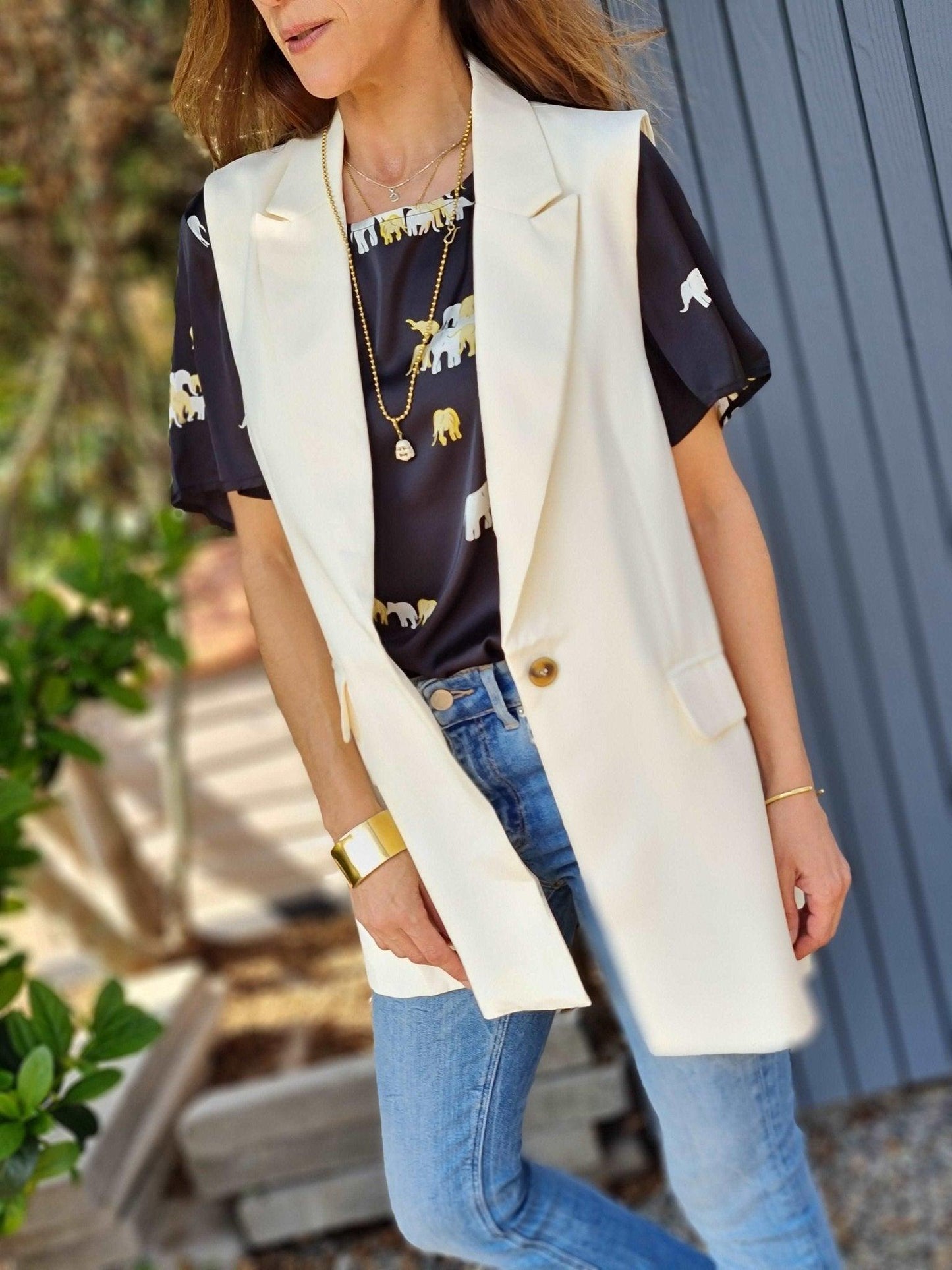 Blazer Jo Crema - Queme Pongo Tienda