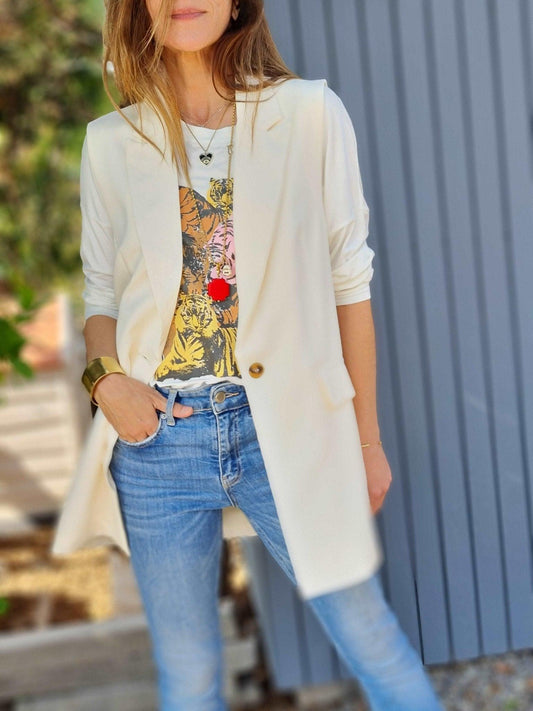 Blazer Jo Crema - Queme Pongo Tienda