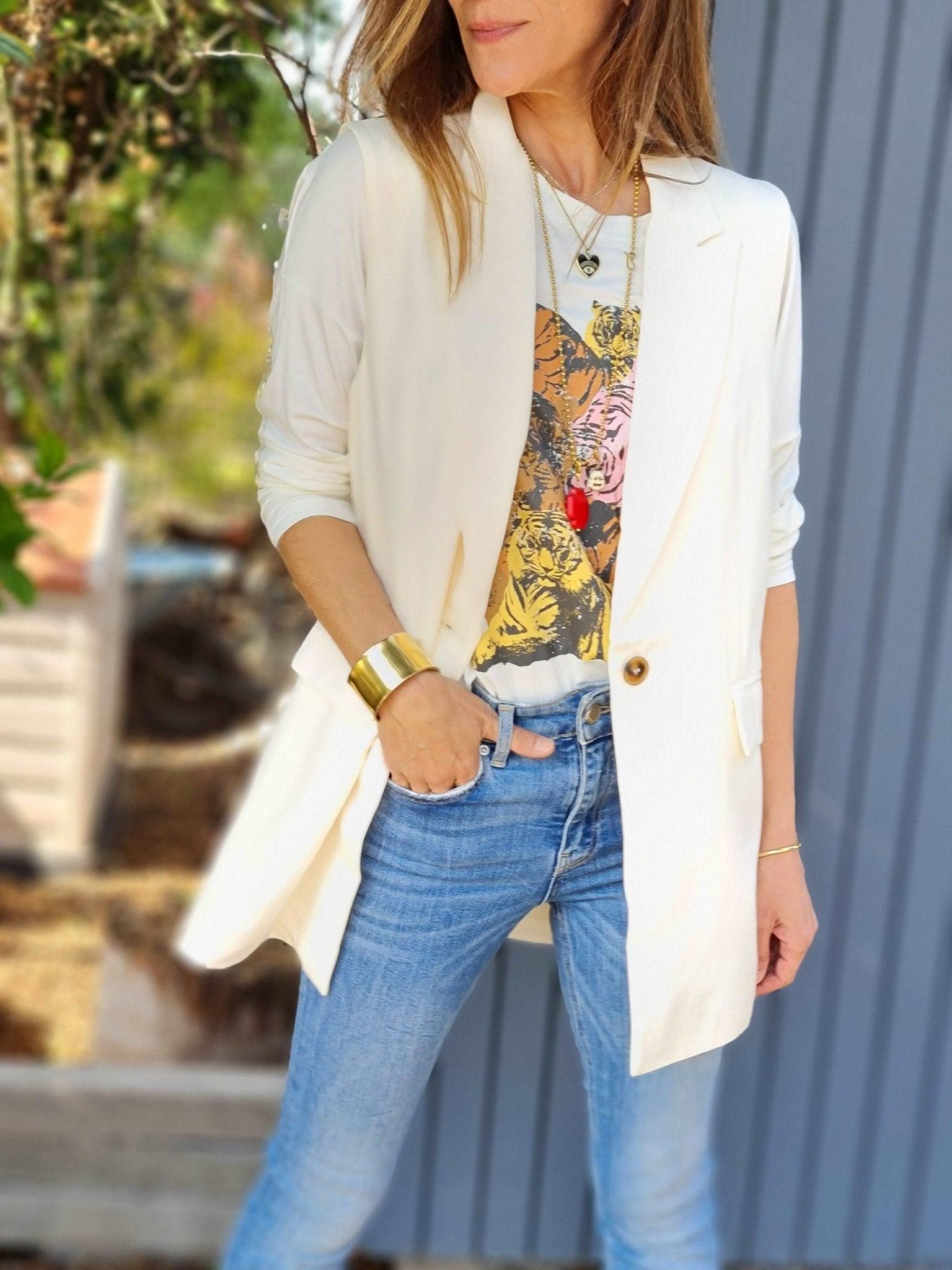 Blazer Jo Crema - Queme Pongo Tienda
