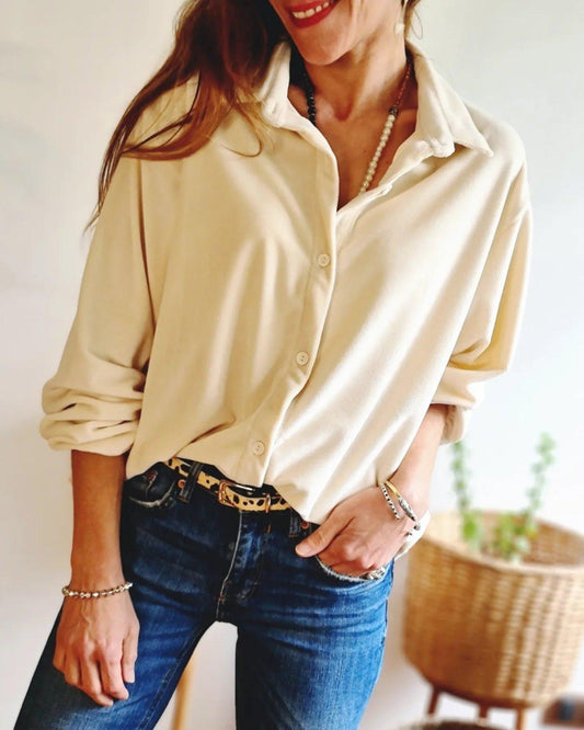 Blusa Elena Crema - Queme Pongo Tienda