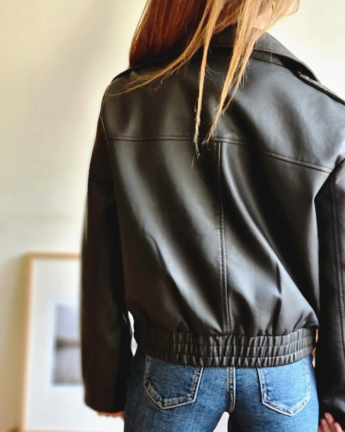 Bomber Eco Cuero - Queme Pongo Tienda