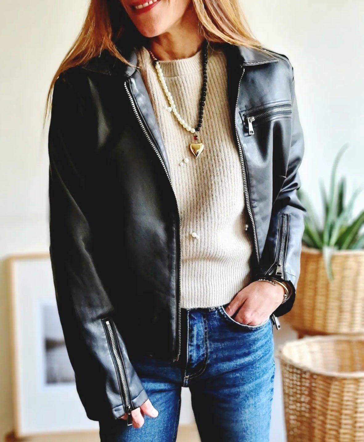 Bomber Eco Cuero - Queme Pongo Tienda