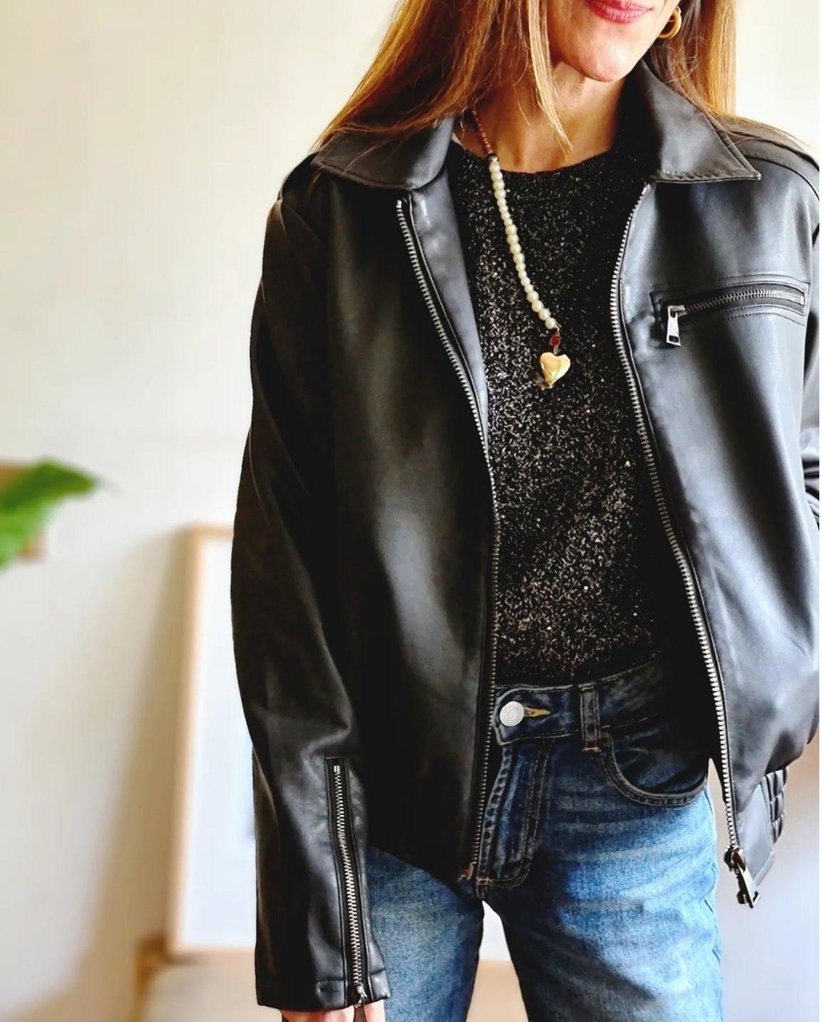 Bomber Eco Cuero - Queme Pongo Tienda