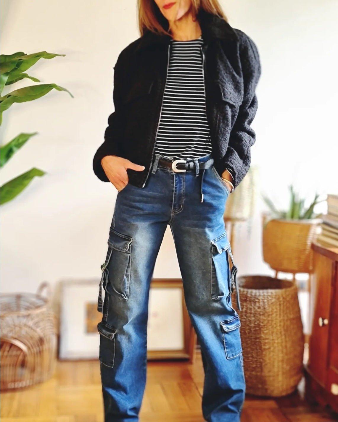 Chaqueta Boucle Negra 15% de Dto - Queme Pongo Tienda