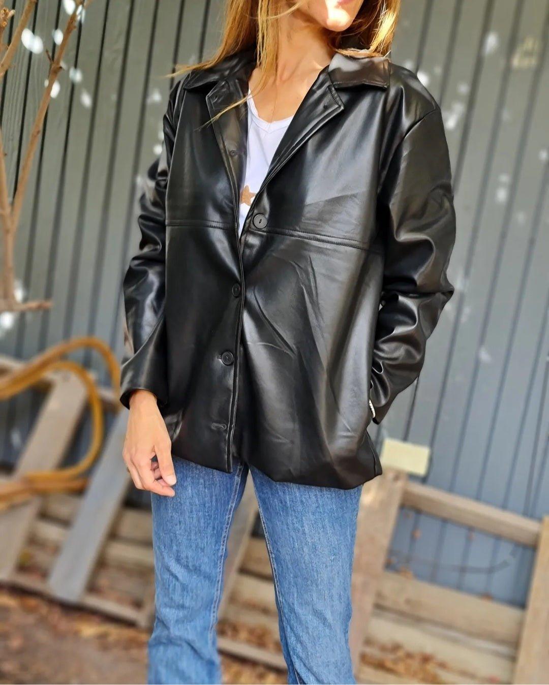 Chaqueta/Camisa Penelope Negro 15% de Dto - Queme Pongo Tienda
