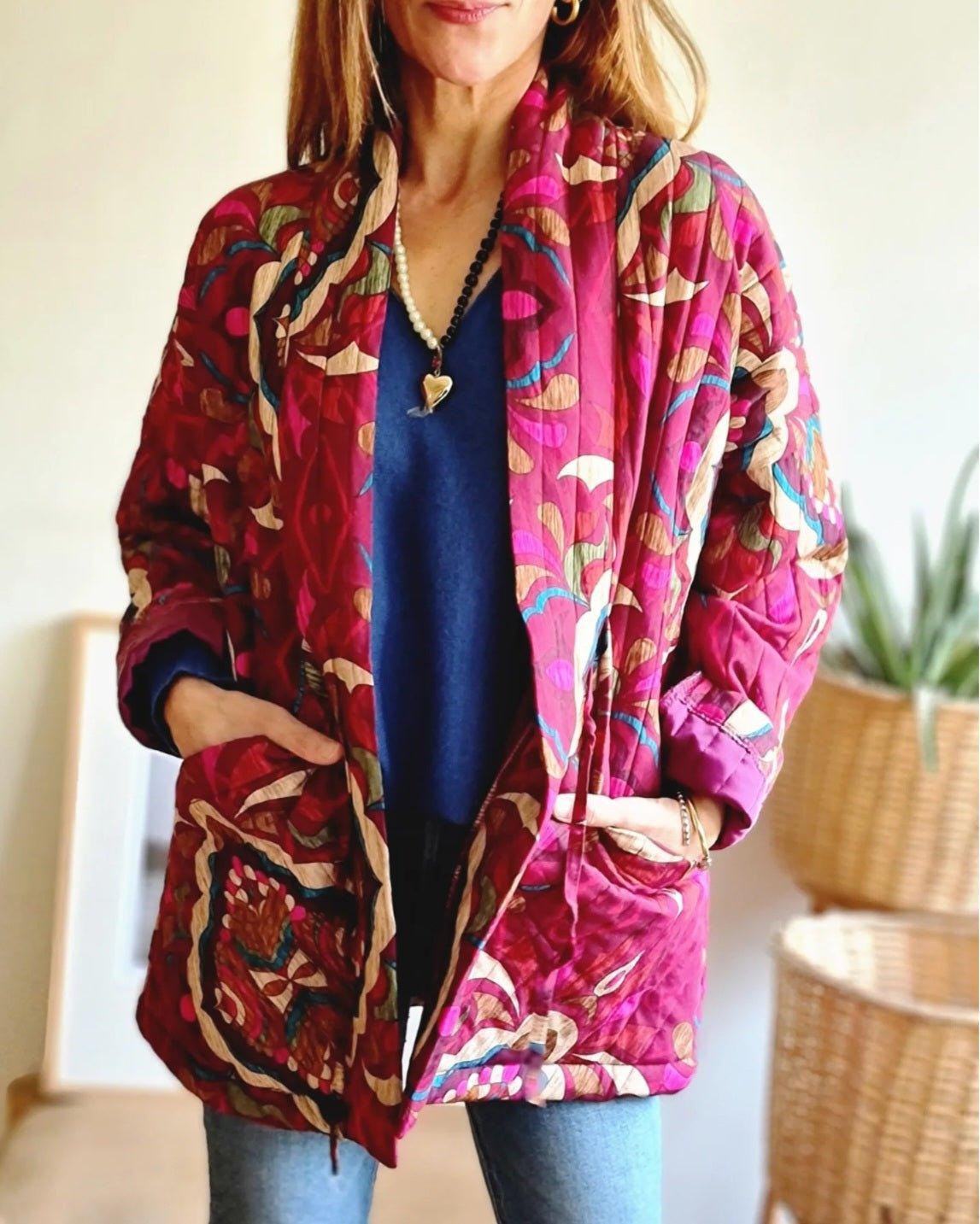Kimono Juanita Purpura/Fucsia - Queme Pongo Tienda