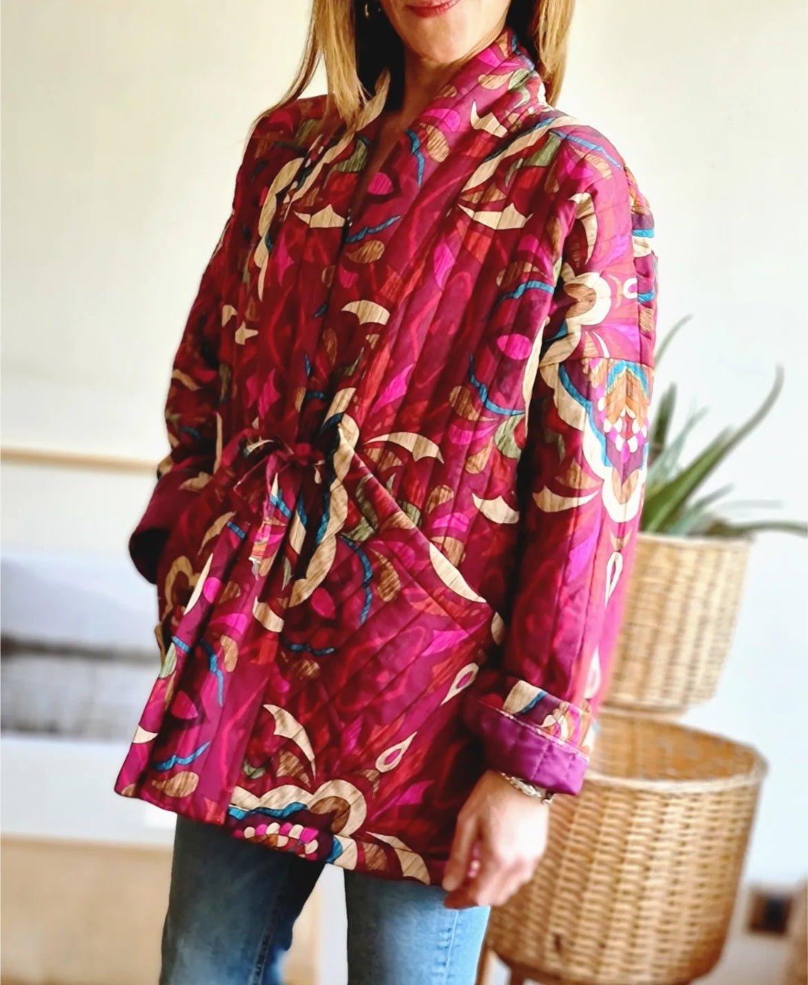 Kimono Juanita Purpura/Fucsia - Queme Pongo Tienda