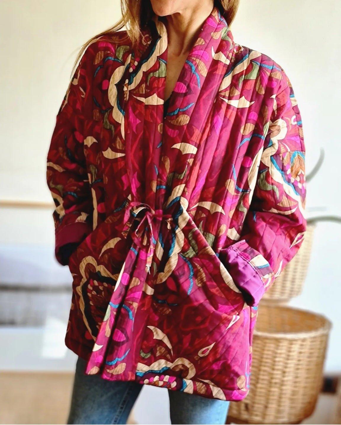 Kimono Juanita Purpura/Fucsia - Queme Pongo Tienda