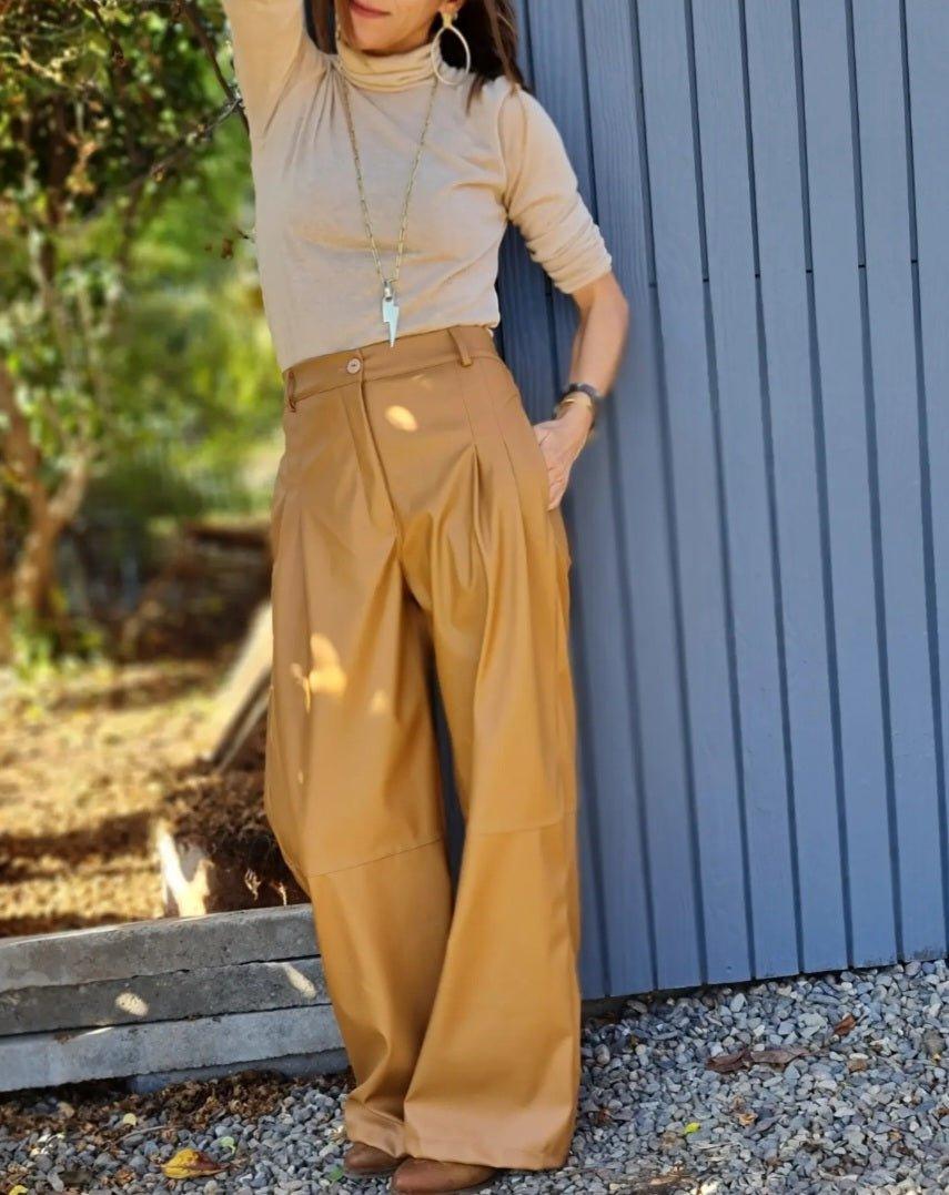 Palazzo Eco Cuero Camel - Queme Pongo Tienda
