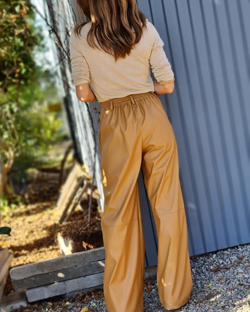 Palazzo Eco Cuero Camel - Queme Pongo Tienda