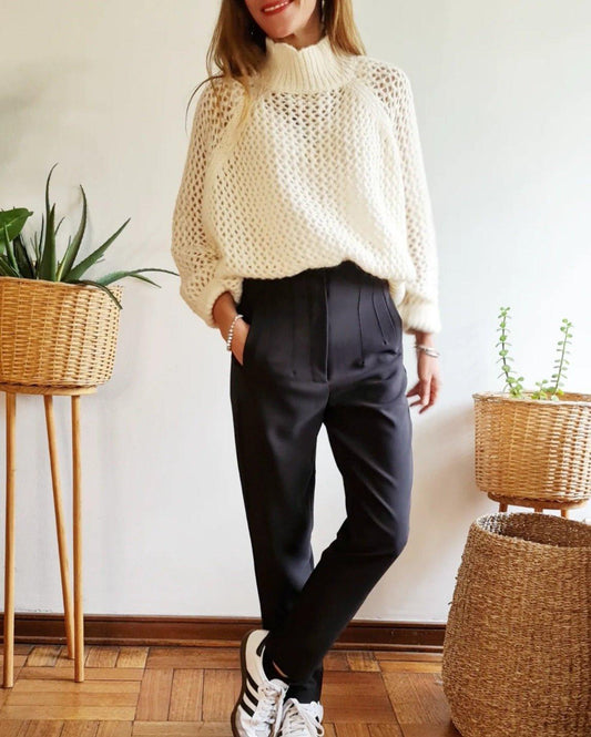 PANTALON GRETA NEGRO -30% DE DCTO. - Quemepongo