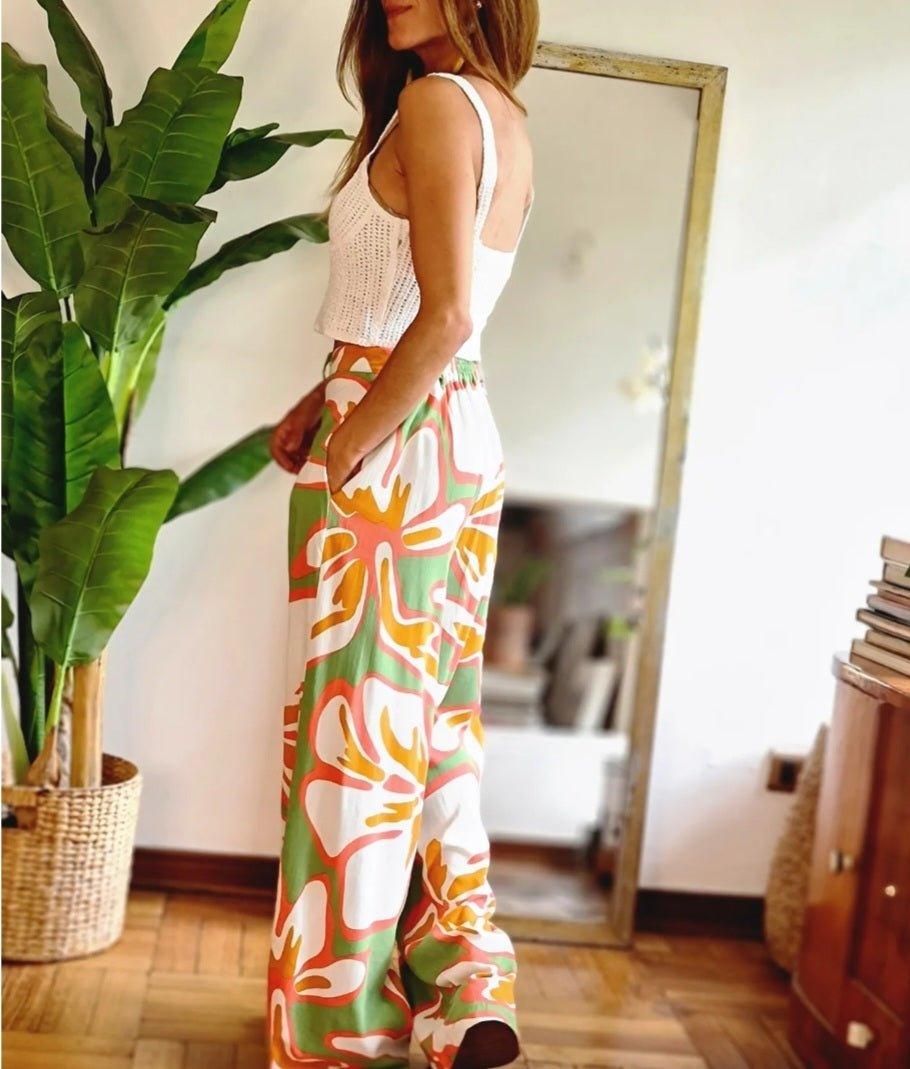 Pantalon Ofelia Verde 15% de Dto - Queme Pongo Tienda