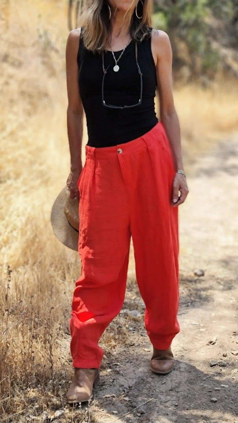 Pantalon Olivia Naranjo Oscuro 20% de Dtp - Queme Pongo Tienda