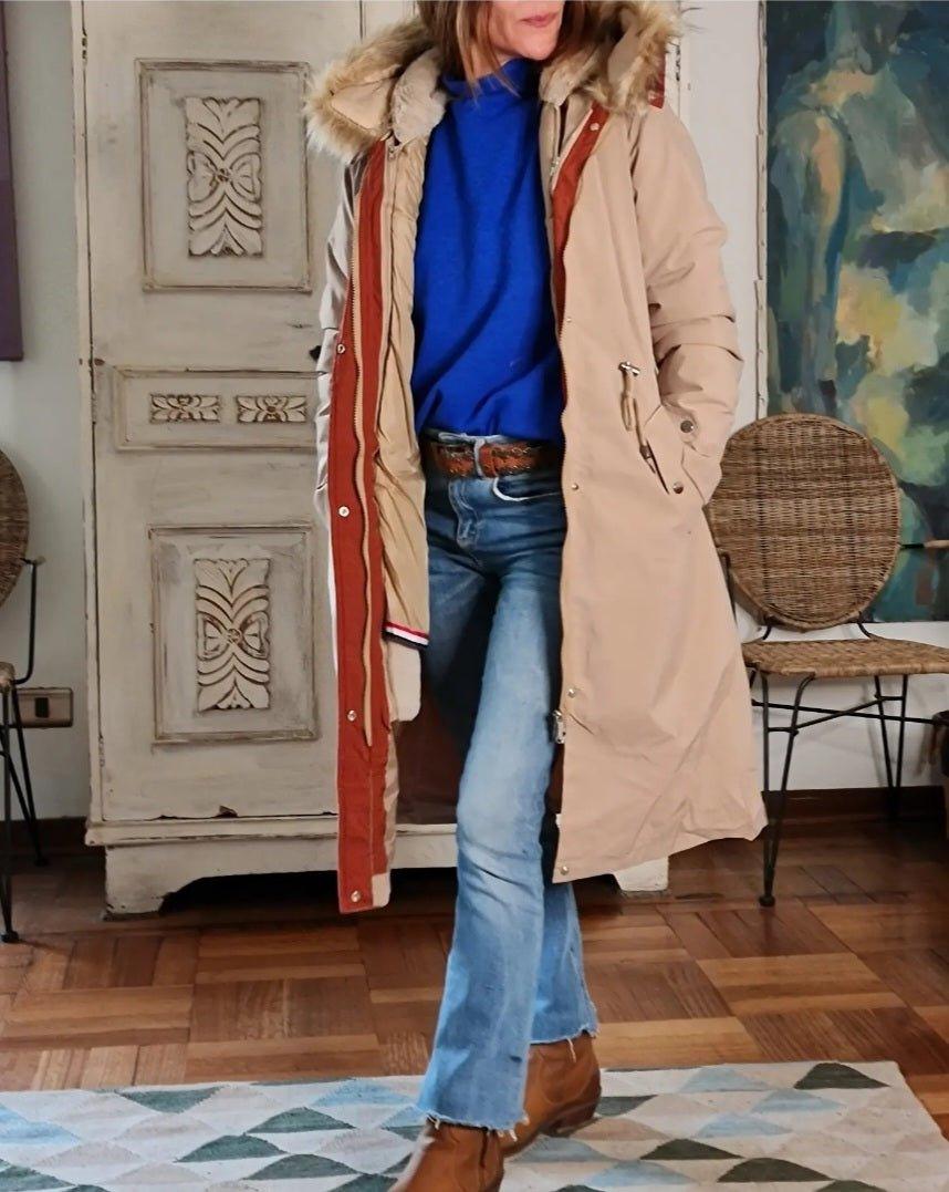 Parka Simona Camel 20% de Dto - Queme Pongo Tienda