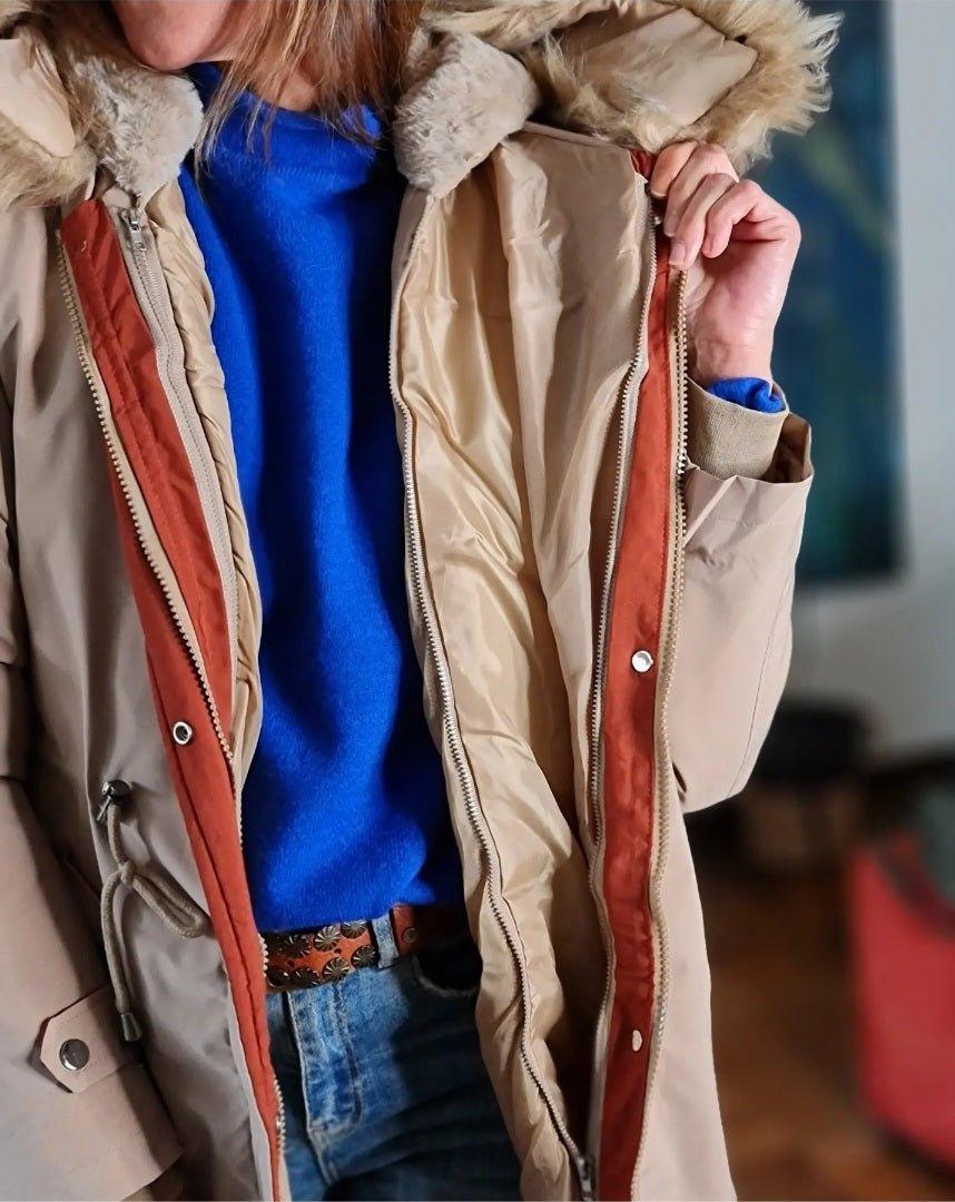 Parka Simona Camel 20% de Dto - Queme Pongo Tienda
