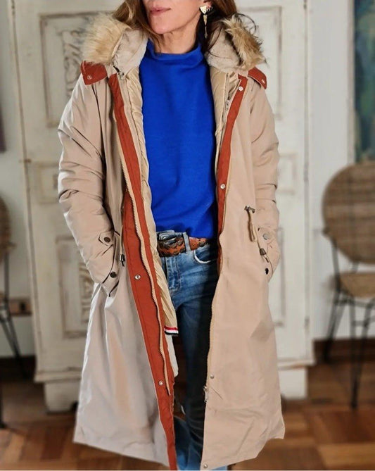 Parka Simona Camel 20% de Dto - Queme Pongo Tienda
