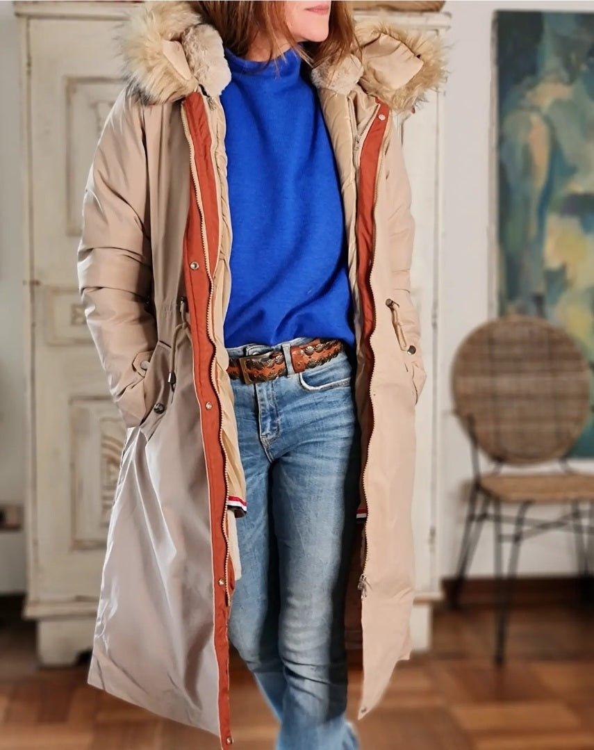 Parka Simona Camel 20% de Dto - Queme Pongo Tienda