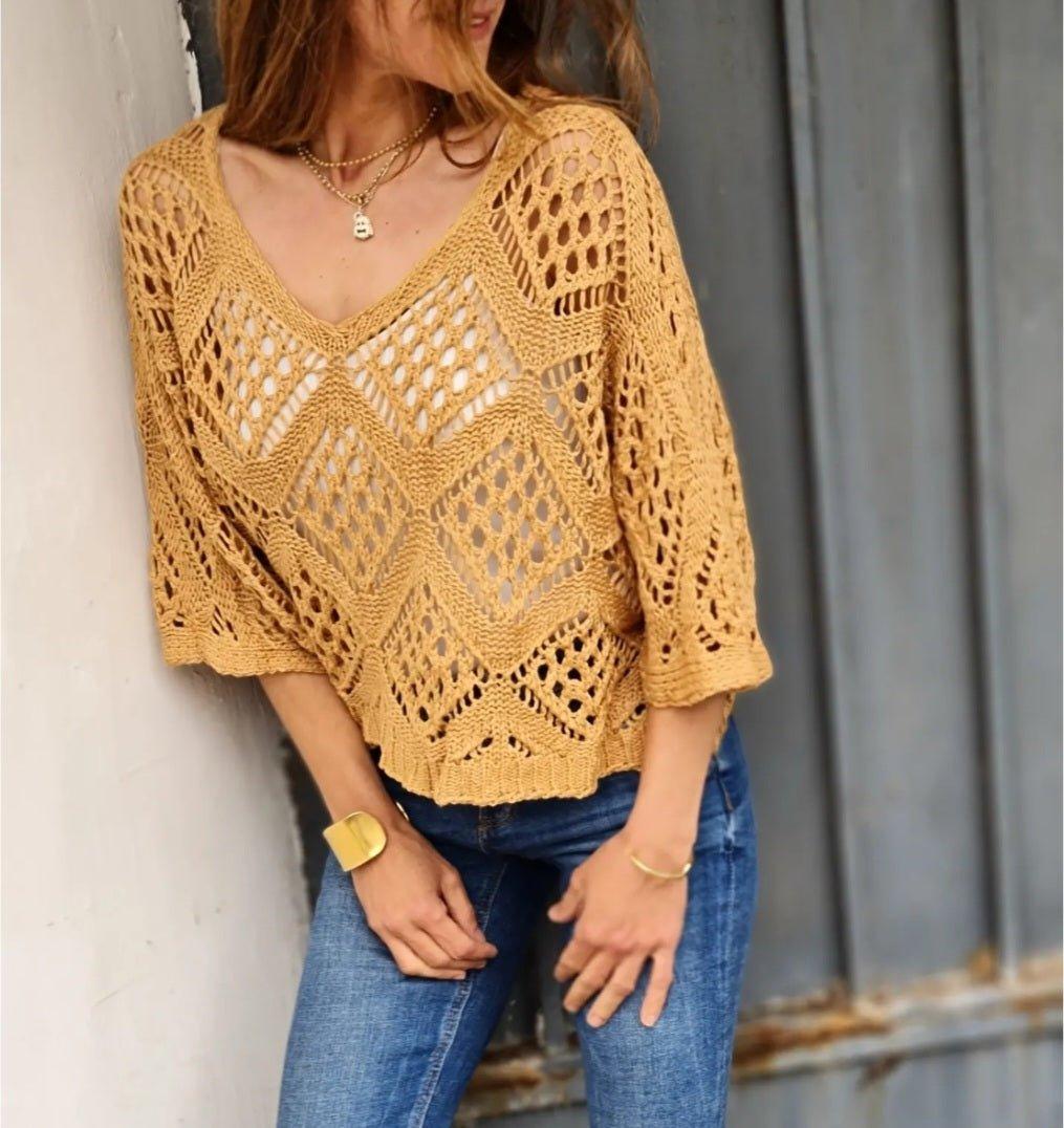Polera Livia Caramelo 15% de Dto - Queme Pongo Tienda