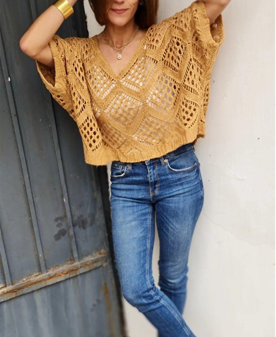 Polera Livia Caramelo 15% de Dto - Queme Pongo Tienda