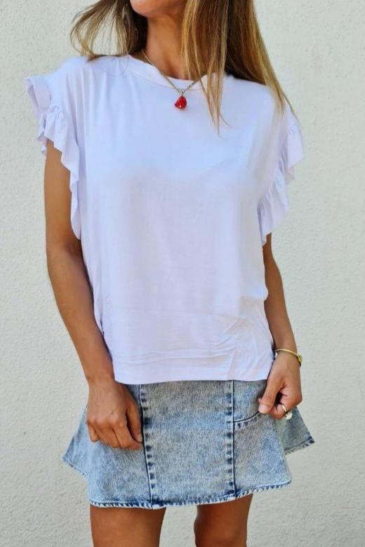 Polera Pascual Blanca 50% de Dto - Queme Pongo Tienda