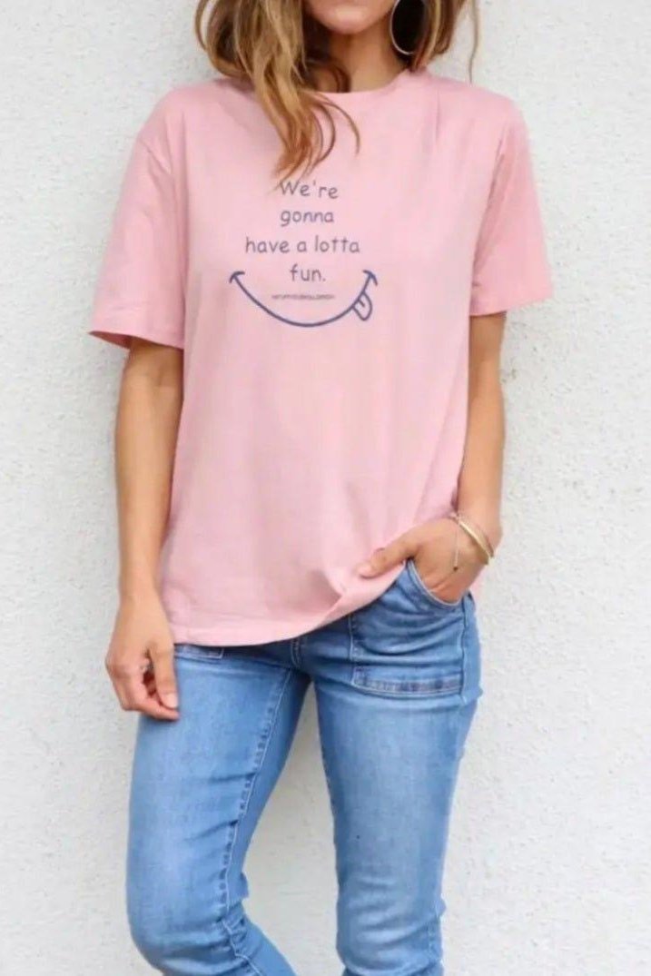 Polera Smile 2 Colores - Queme Pongo Tienda