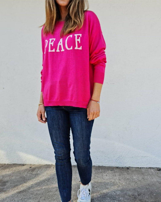 Poleron Peace 2 Colores - Queme Pongo Tienda