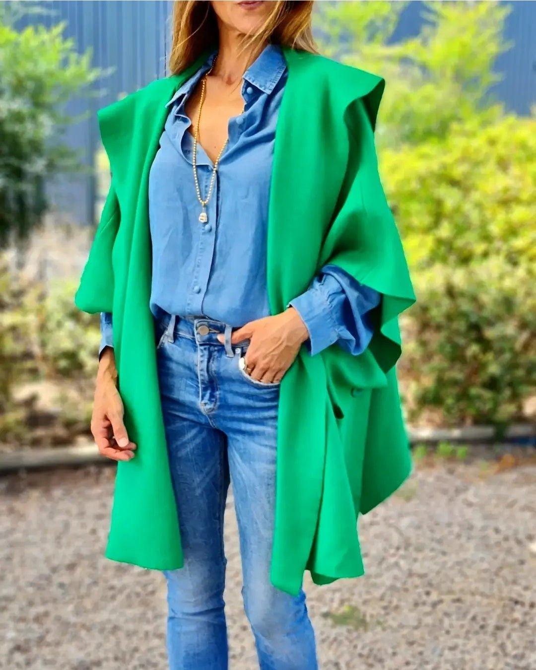 Poncho Agustin Verde 15% de Dto - Queme Pongo Tienda
