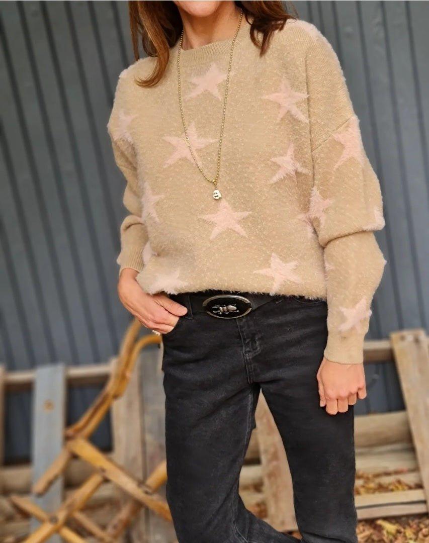 Sweater Star Camel 20% de Dto - Queme Pongo Tienda