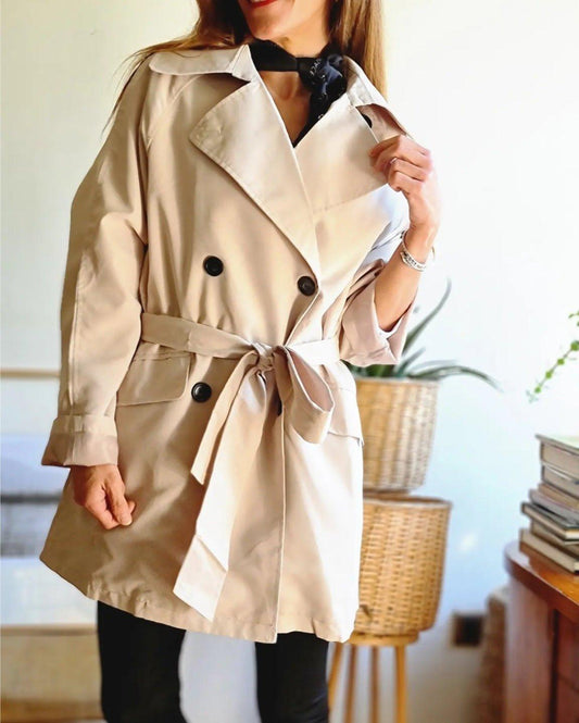 Trench Domenica Beige Suave - Queme Pongo Tienda