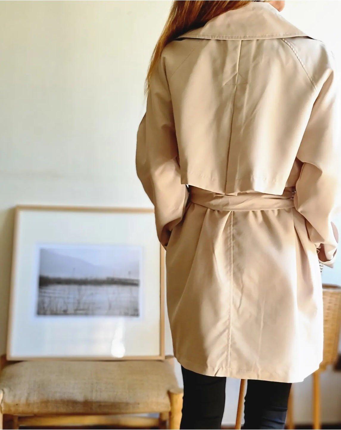 Trench Domenica Beige Suave - Queme Pongo Tienda