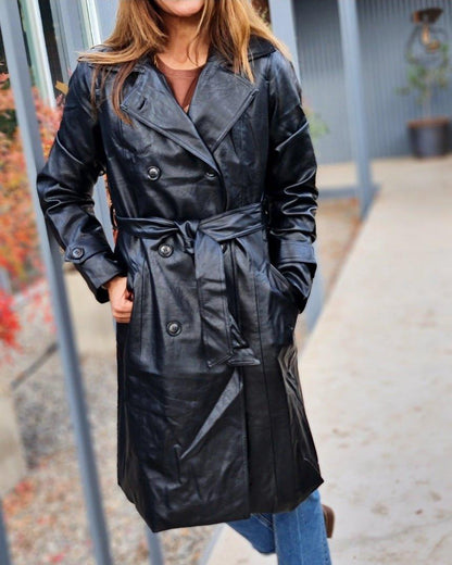 Trench Eco Cuero - Queme Pongo Tienda