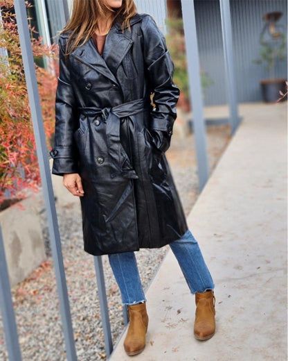 Trench Eco Cuero - Queme Pongo Tienda