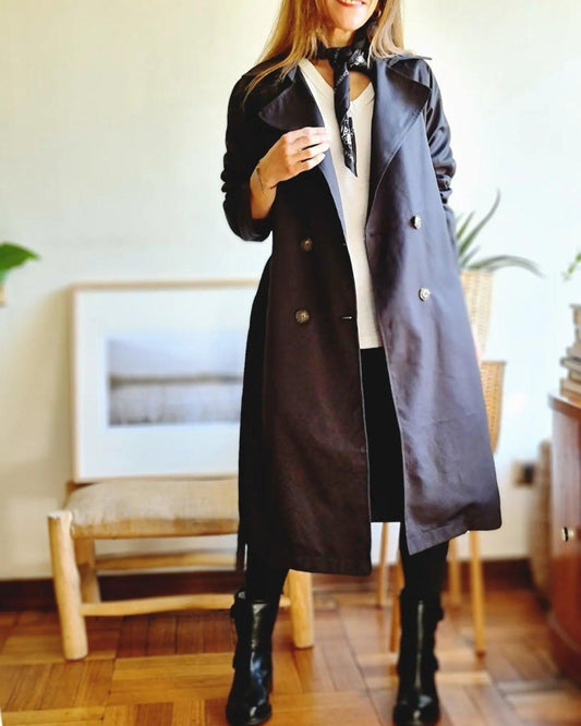 Trench Sara Negro - Queme Pongo Tienda