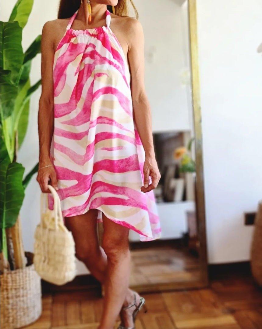 Vestido Asunción Rosado 30% de Dto - Queme Pongo Tienda